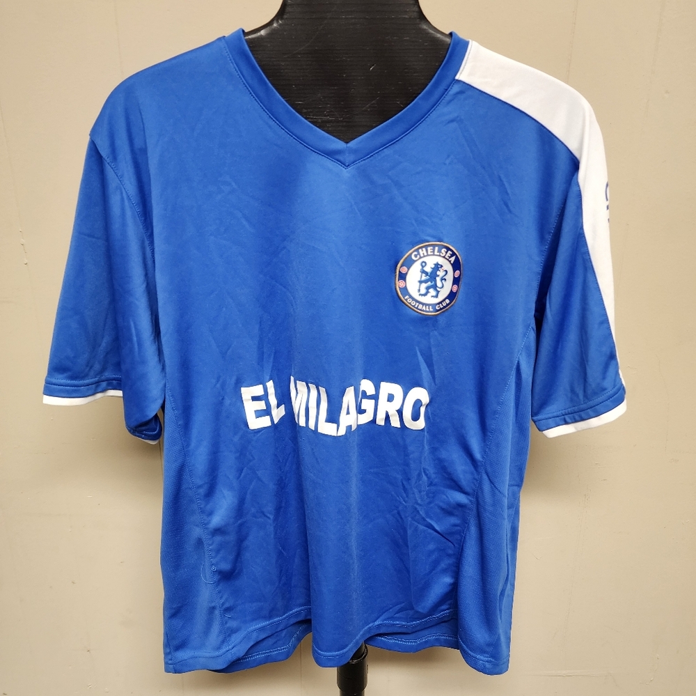 Chelsea Football Club El Milagro Size XL Blue White Number 16 Jersey